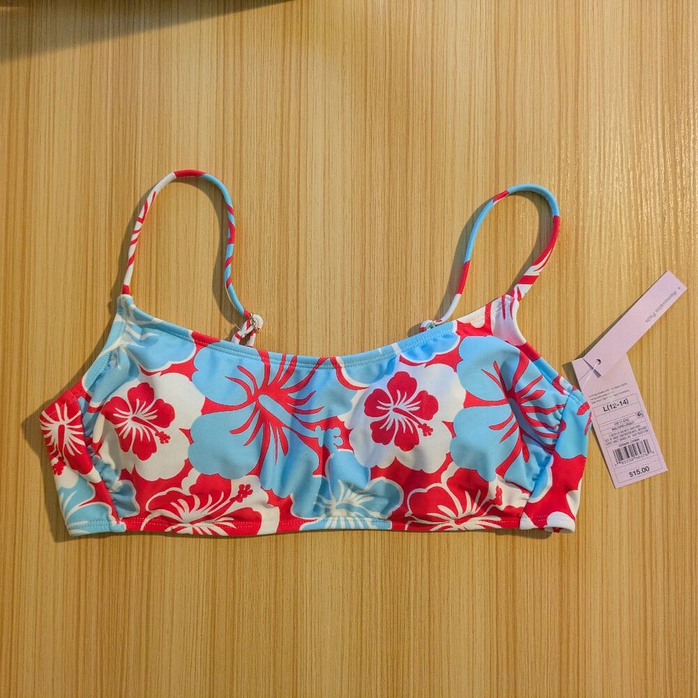 NWT Tropical Print Bikini Top
